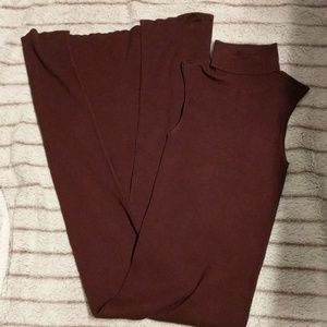 Floor Length Sleeveless Turtle Neck Dress